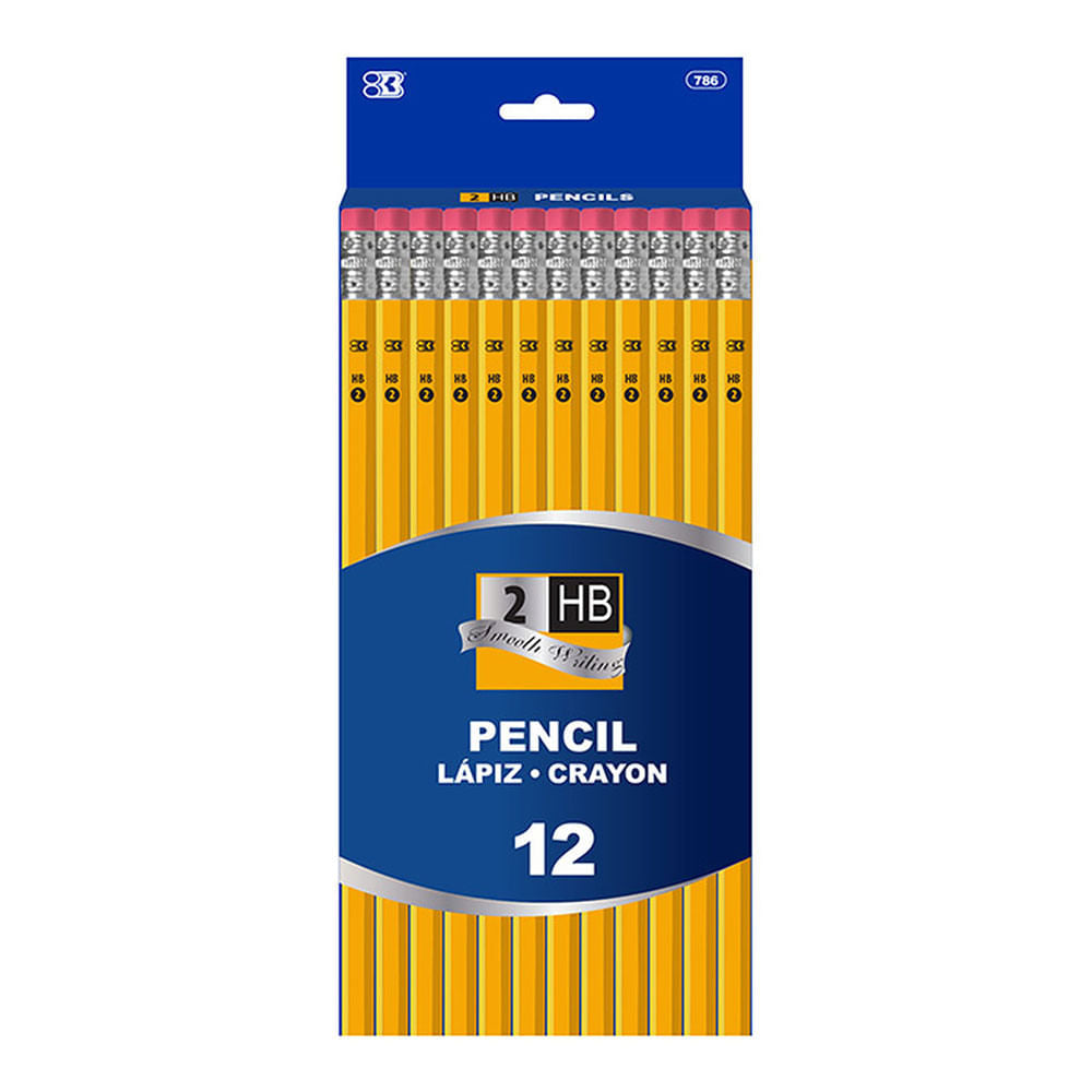 Lápiz Bazic 2HB 12 Piezas