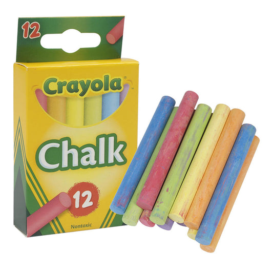 Tiza Chalk Crayola Colores 12 Piezas - Surtido