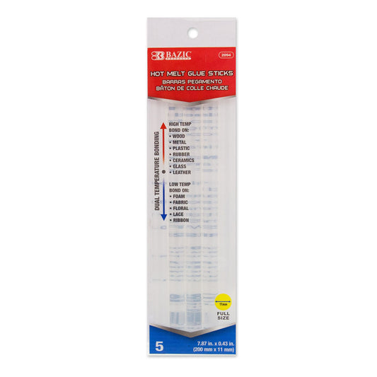 Silicona Bazic en Barra 5 Piezas 7.87" x 0.43"