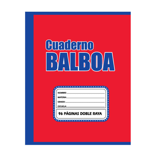 Cuaderno Grapado Pequeño Doble Raya Balboa Sencillo de 96 Páginas - Surtido