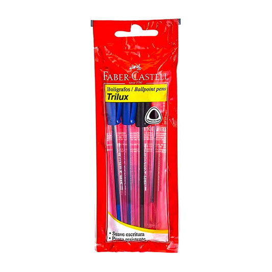 Boligrafo Trilux 032-M Faber Castell Estuche de 4 Piezas - Surtido