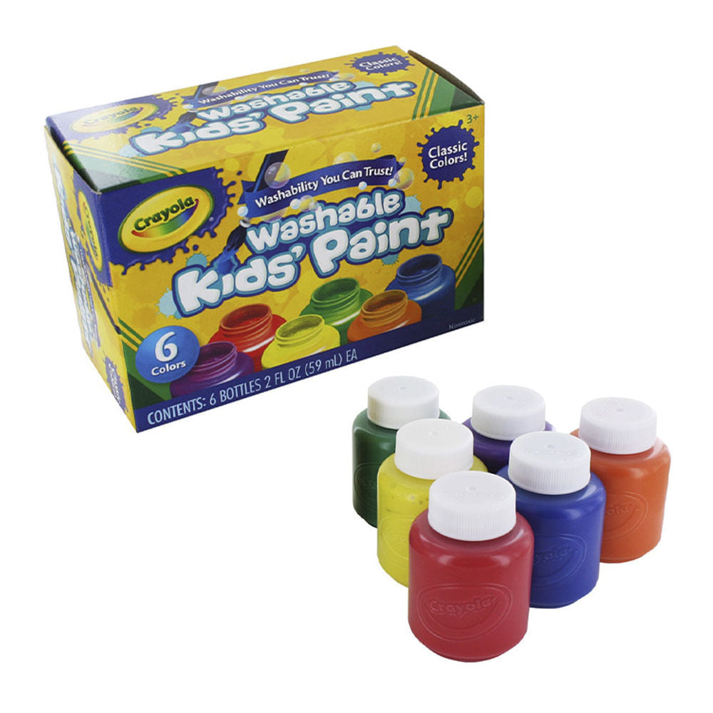 Tempera Crayola de 2 oz - 6 Piezas