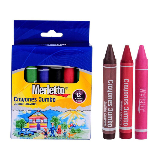 Crayones Jumbo Merletto de 12 Piezas