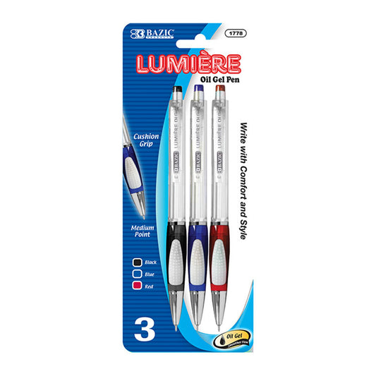 Bolígrafos Bazic Gel Lumiere Retráctil Piezas - Surtido