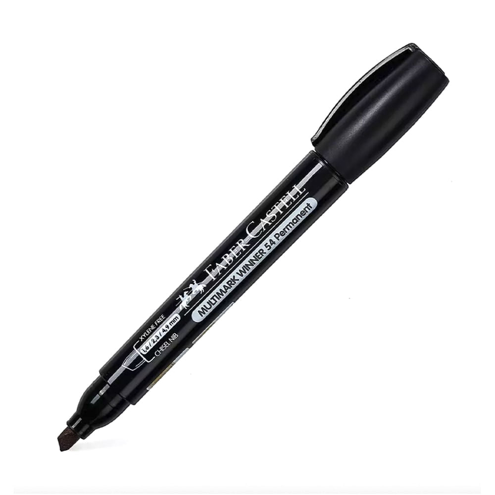 Marcador Permanente Faber Castell Multimark Winner 54 Negro
