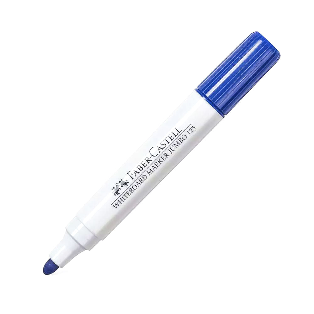 Marcador Jumbo 123 Faber Castell Para Pizarra Azul