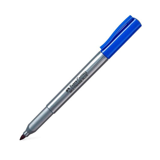 Marcador Permanente Faber Castell Multimark Plus Azul