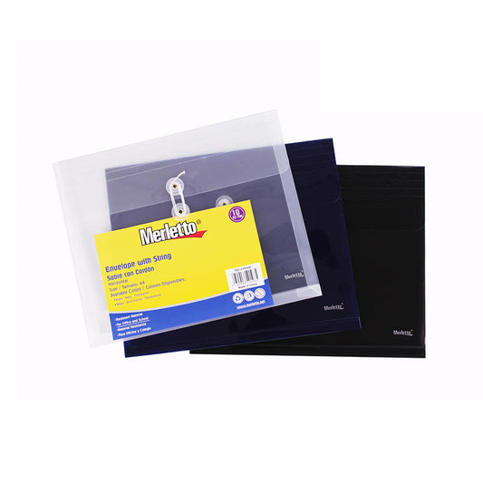 Sobre A4 Merletto Horizontal Con Cordón - Surtido