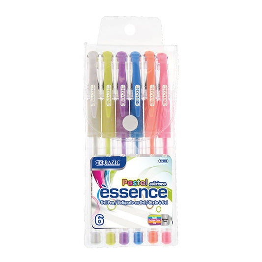 Bolígrafos Bazic Gel Essence 6 Piezas Pasteles - Surtido