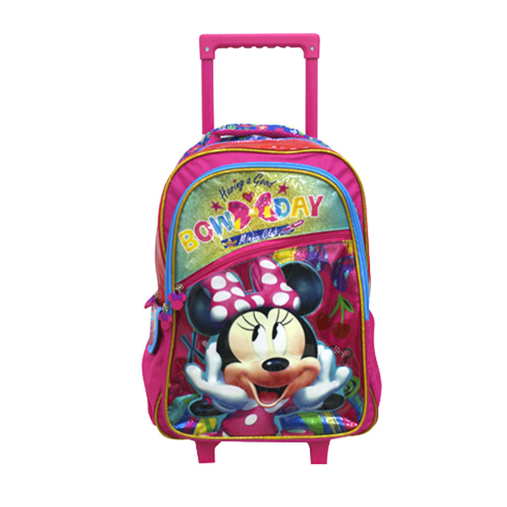 Mochila Minnie Básica Con Ruedas de 16"