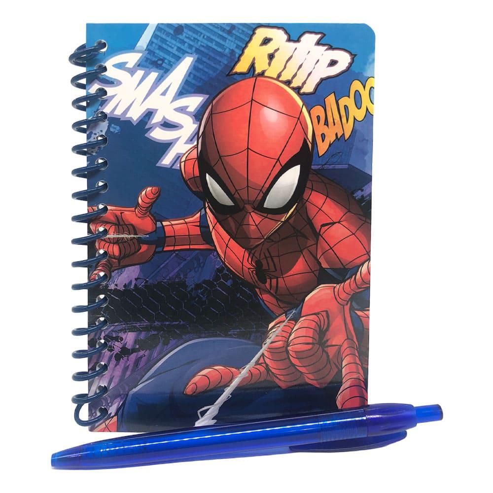 Libreta Para Notas Spiderman Con Bolígrafo 50 Hojas