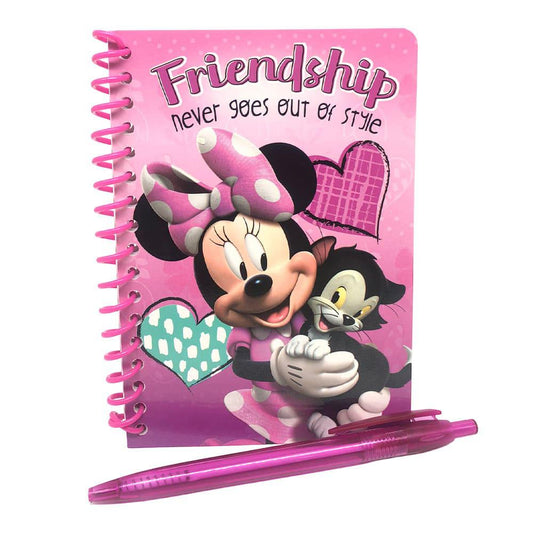 Libreta Para Notas Minnie Mouse Con Bolígrafo 50 Hojas