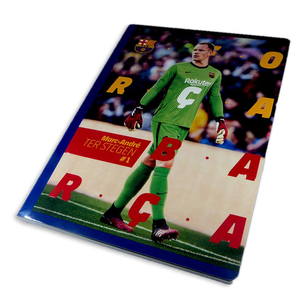 Cuaderno Engrapado Raya Ancha Futbol Europeo 160 Paginas