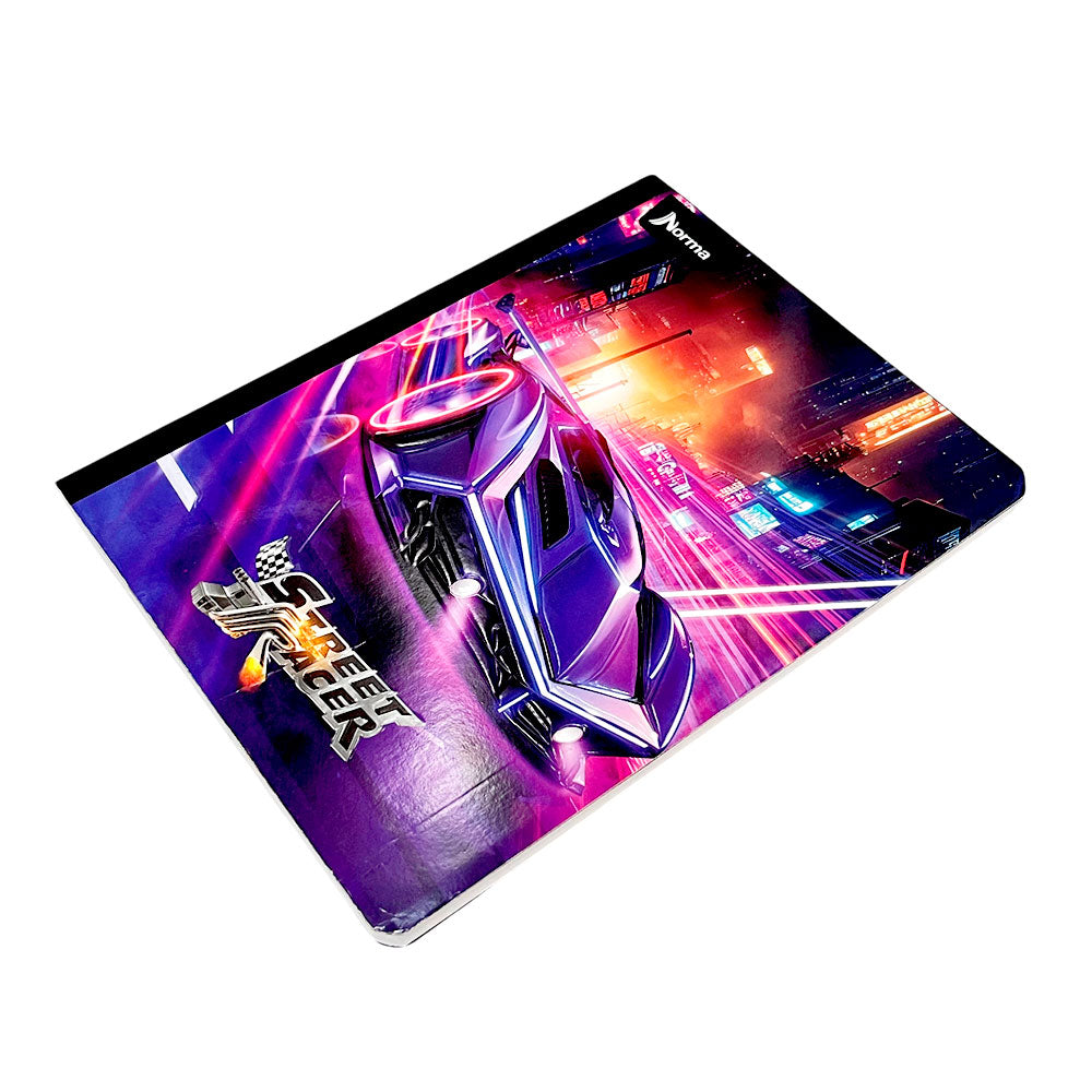 Cuaderno Cosido Grande Norma Street Racer - Dibujo / 200 Páginas / Surtido