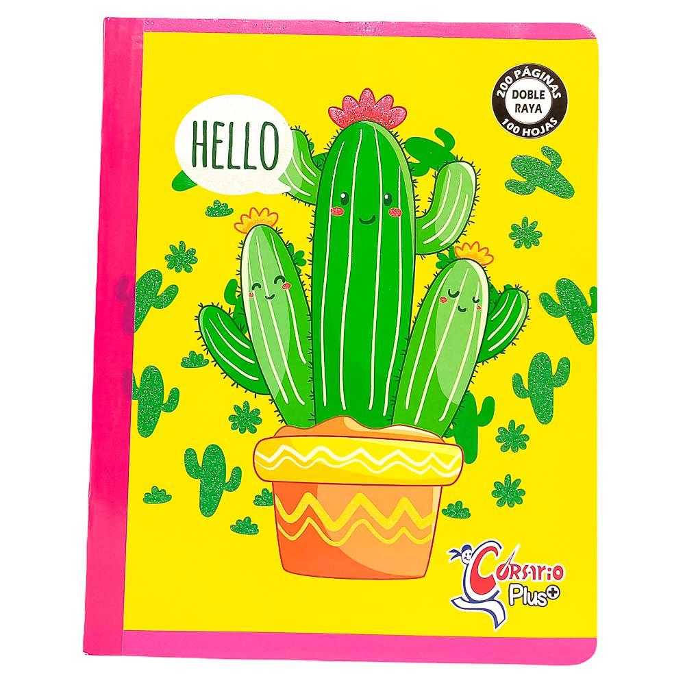 Cuaderno Cosido Grande Doble Raya Corsario Plus 200 Páginas - Surtido