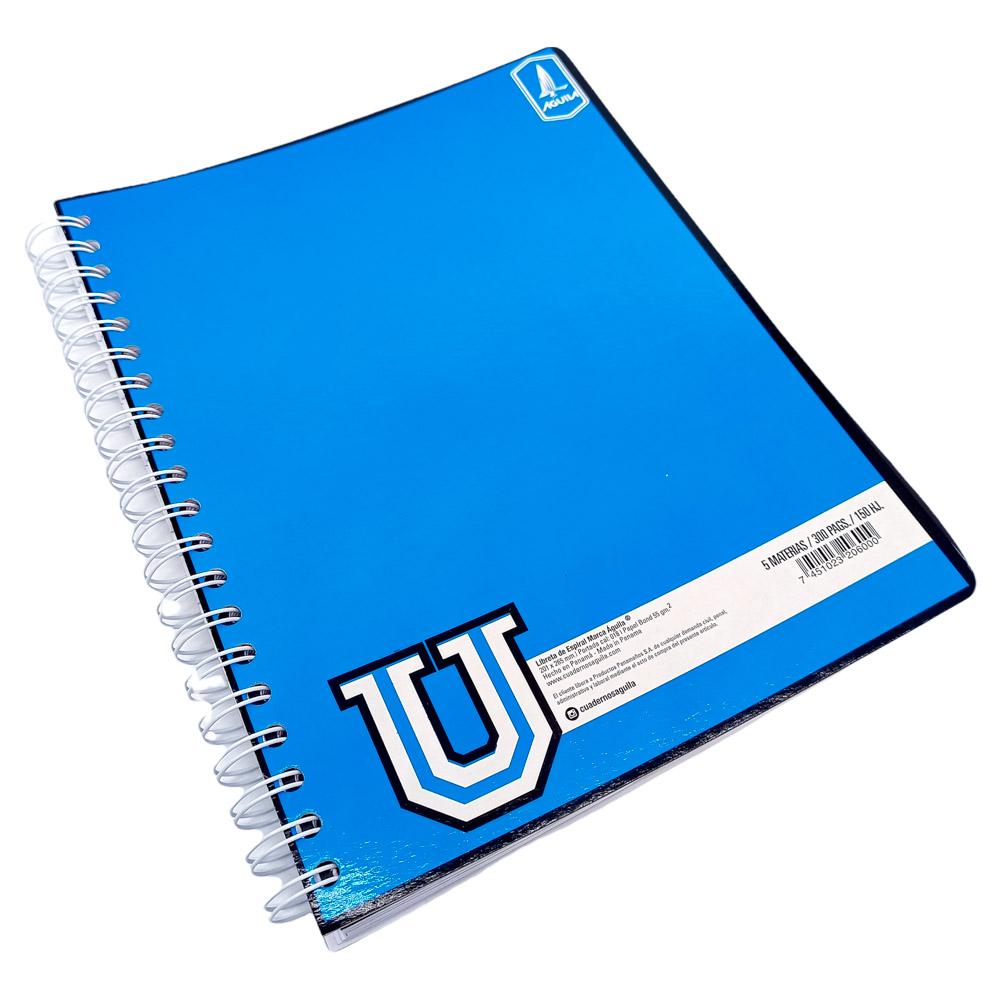 Libreta Grande Espiral Doble Águila 9" x 6" 300 Páginas 5 Materias - Surtido