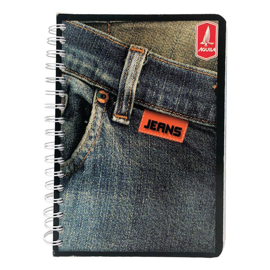 Libreta Con Espiral Doble Águila Jeans 5 Materias 300 Páginas