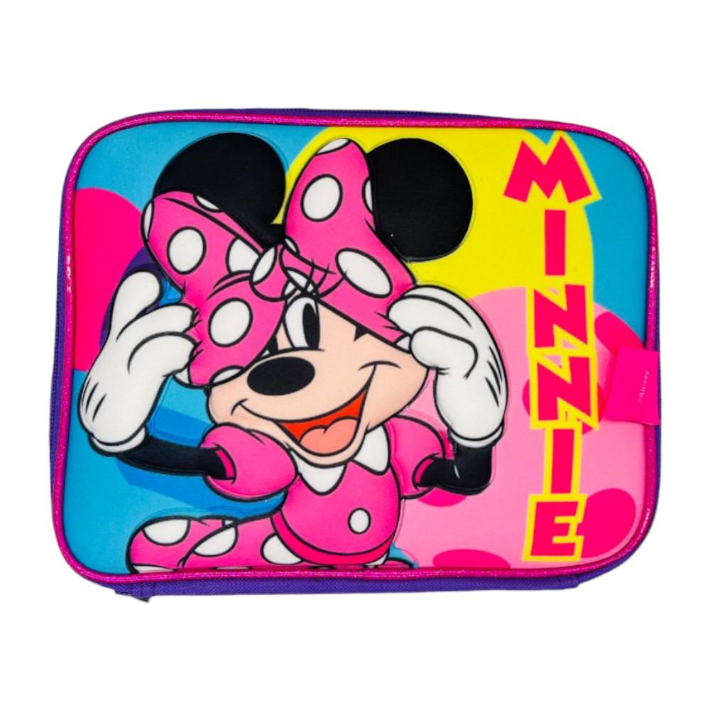 Lonchera Minnie Mouse 3D Con Accesorios