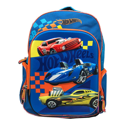 Mochila 17" Hotwheels Relieve Azul