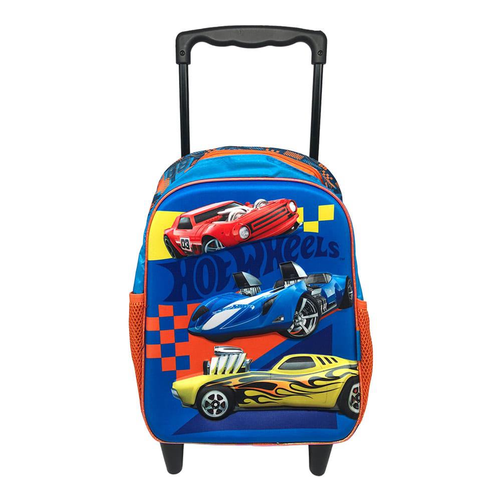 Mochila 14" C/Ruedas Hotwheels Relieve Az