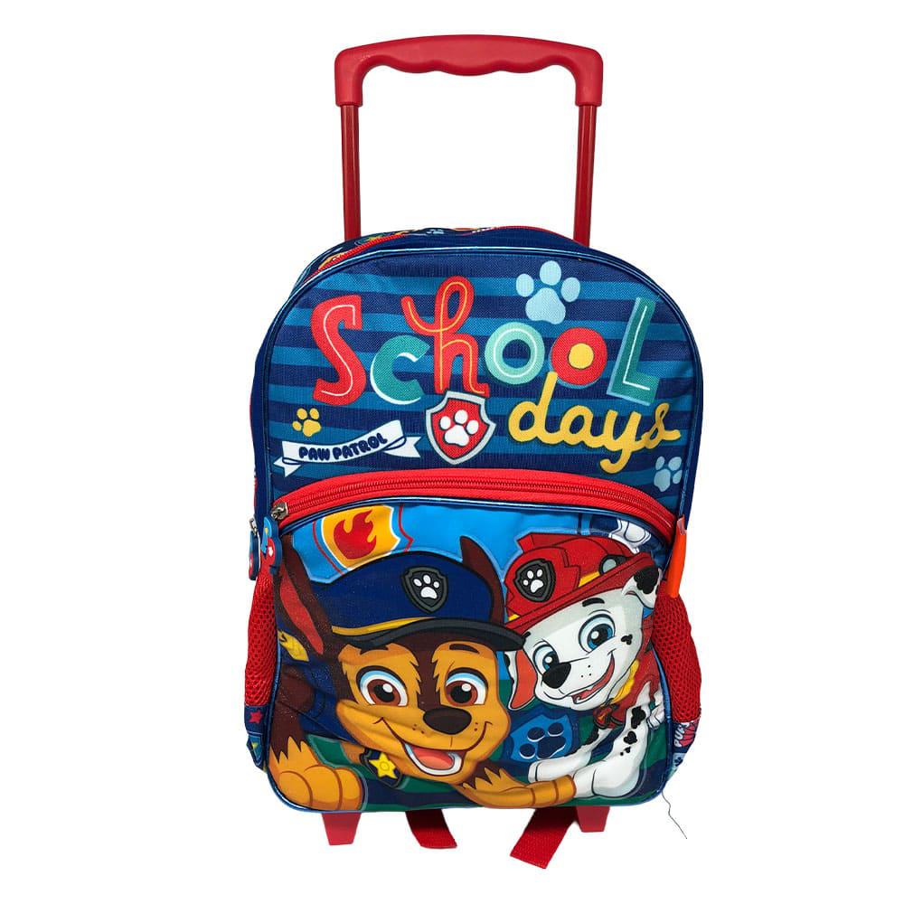 Mochila Con Ruedas Paw Patrol School Day de 14"