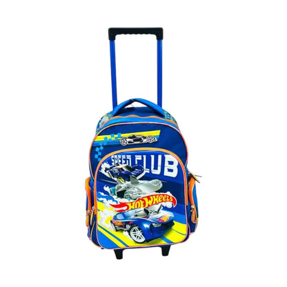 Mochila Hot Wheels Con Rueditas Speed Club 17"