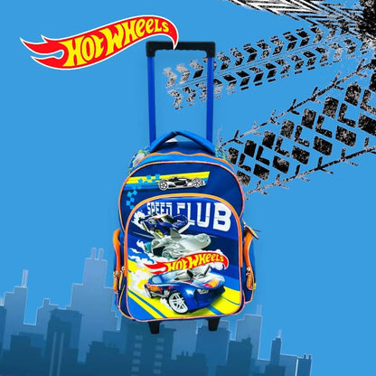 Mochila Hot Wheels Con Rueditas Speed Club 17"
