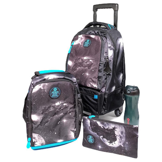 Set de Mochila Con ruedas Xtrem 4 Piezas