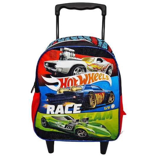 Mochila Hot Wheels Race Con Ruedas 13"