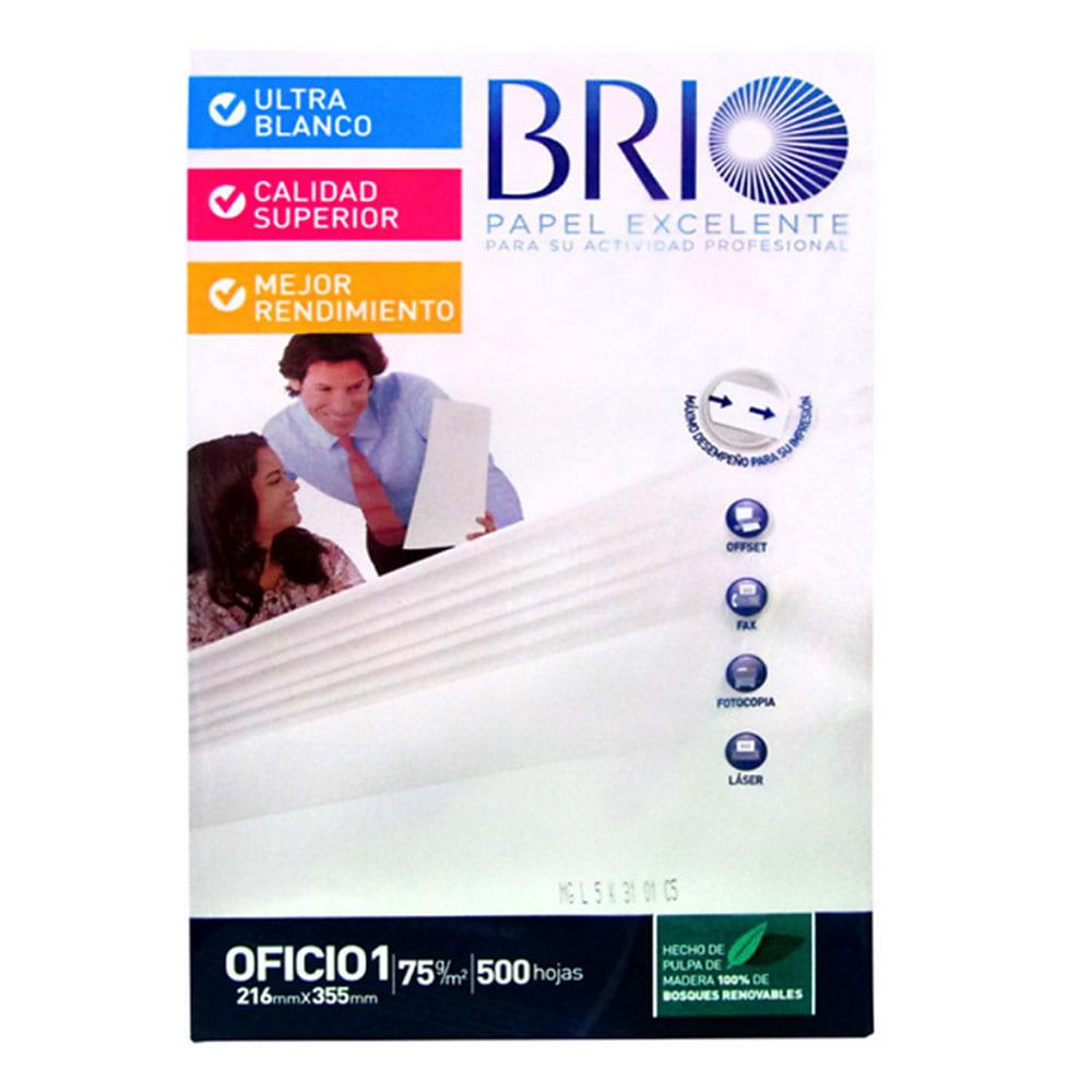 Papel Bond Brio Extra Blanco 500 Hojas 8.5" x 11"