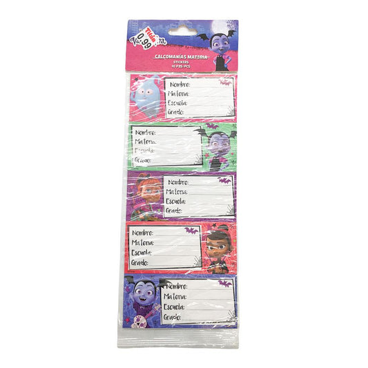 Etiquetas Escolares Granmark Vampirina 10 Piezas - Surtido