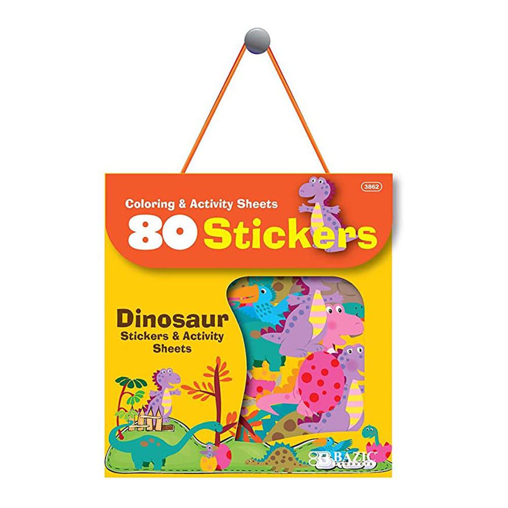 Sticker Bazic de Dinosaurios 80 Piezas