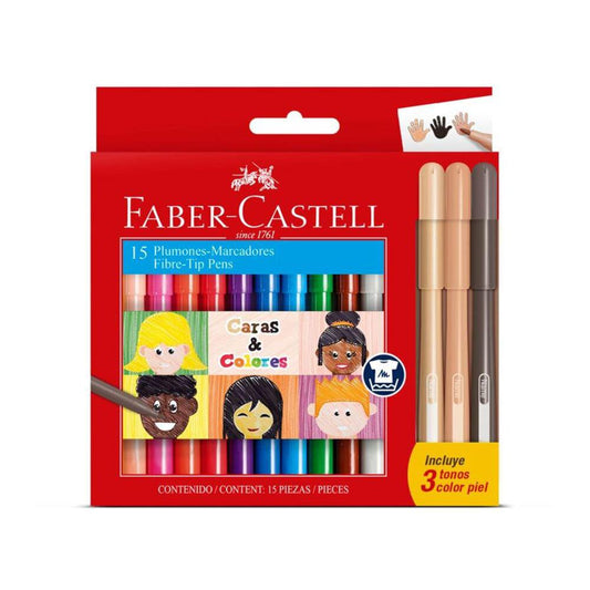 Marcadores Faber Castell 15 Colores
