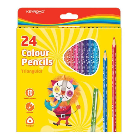 Lápices Colores Keyroad X24 Triangular