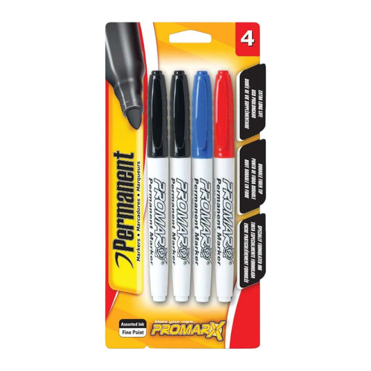 Marcador Permanente Promarx / 4 Piezas