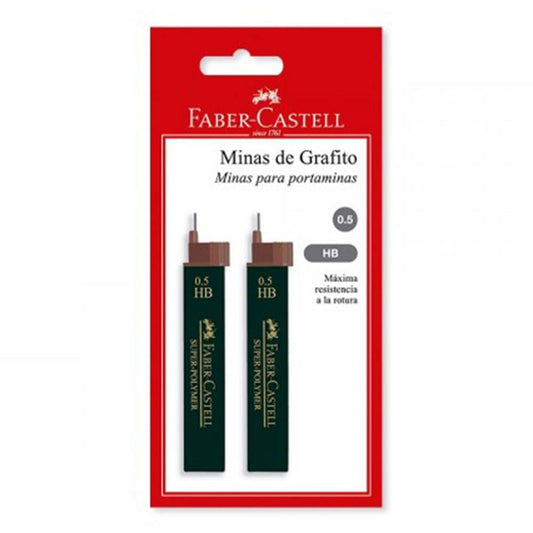 Minas Faber Castell 0.5 mm 2 Piezas