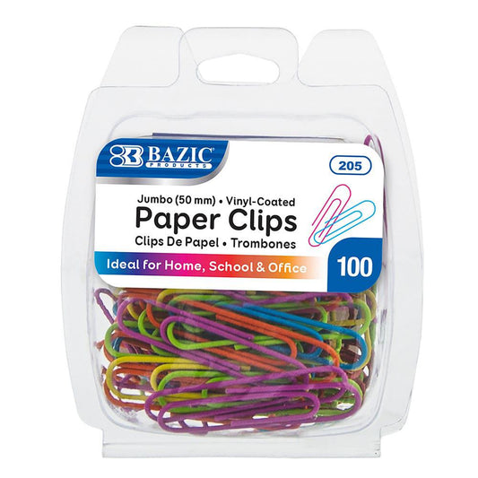 Clips Jumbo Bazic 100 Piezas