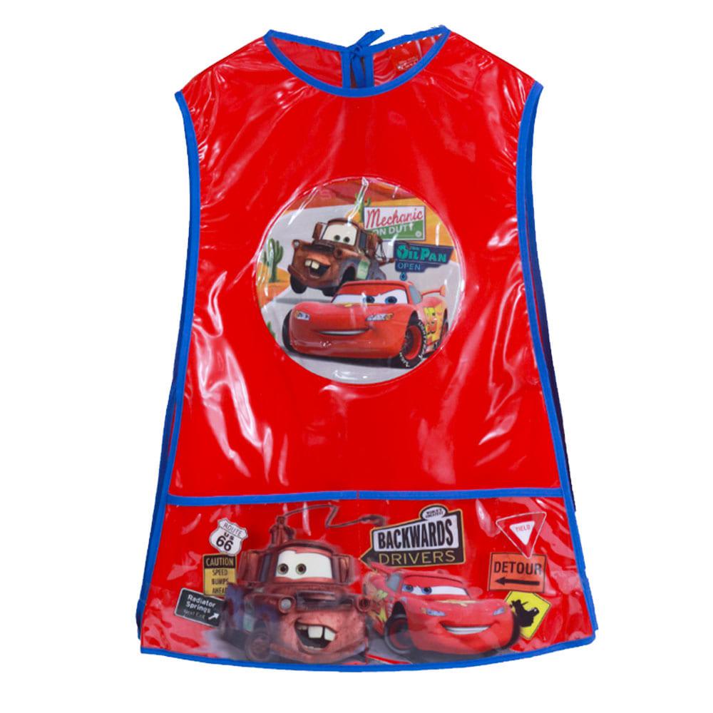 Delantal Escolar Cars de Plástico