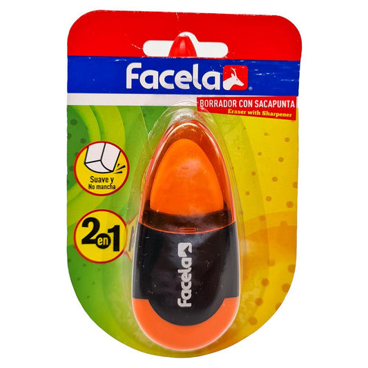 Sacapunta Borrador Facela 2 en 1 - Surtido
