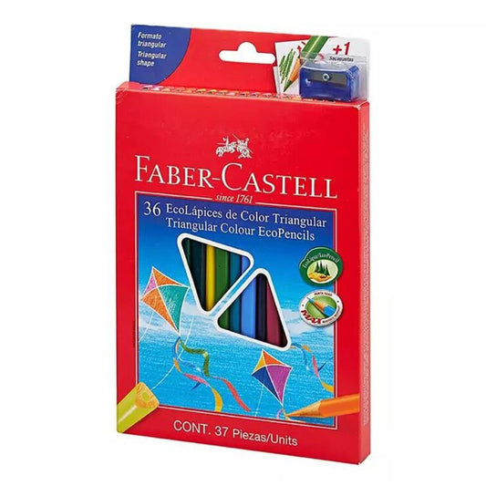 Lápices de Colores Faber Castell Triangular 36 Colores