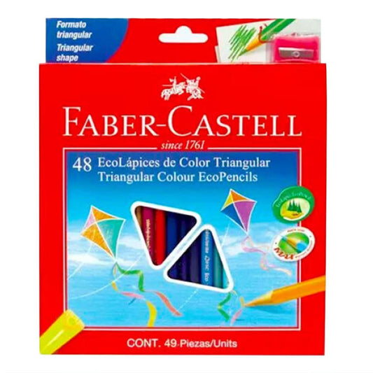 Lápices Color Triangular X 48 +S/Punta Fc
