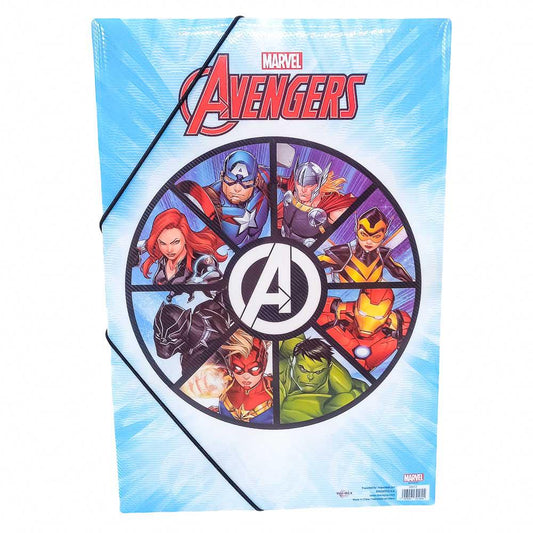 Carpeta Plástica Con Liga Marvel Avengers 14" x 9.5"