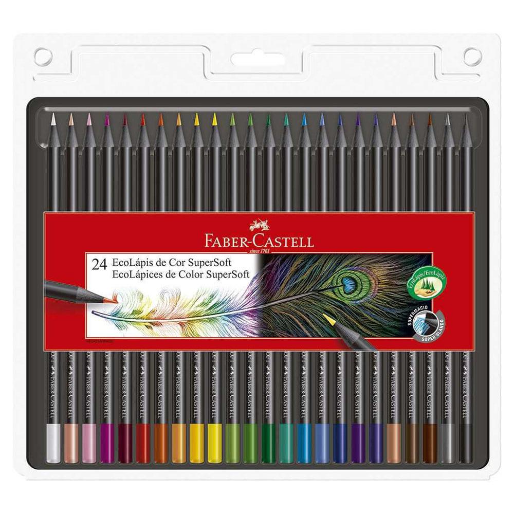 Lápices de Colores Faber Castell Super Soft 24 Piezas