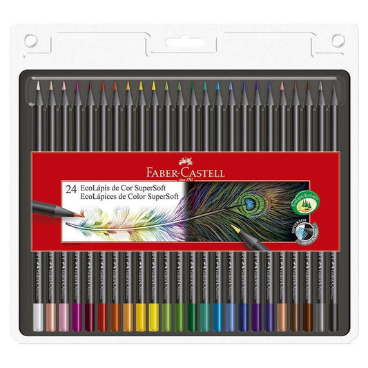 Lápices de Colores Faber Castell Super Soft 24 Piezas
