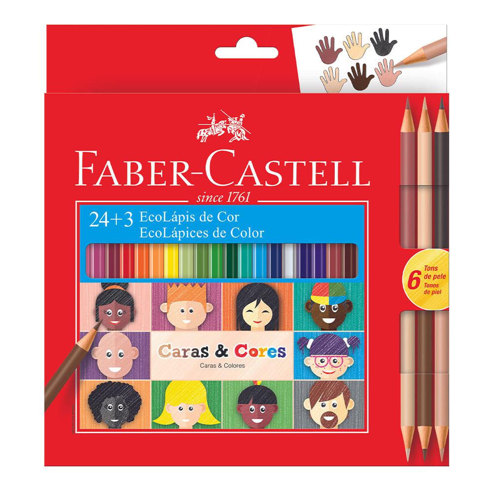 Lápices de Colores Faber Castell Hexagonal 24 Piezas