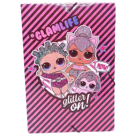 Carpeta Plástica Con Liga Glamlife 14" x 9.5"