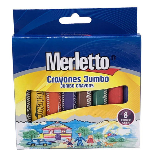 Crayones Merletto Jumbo 8 Piezas