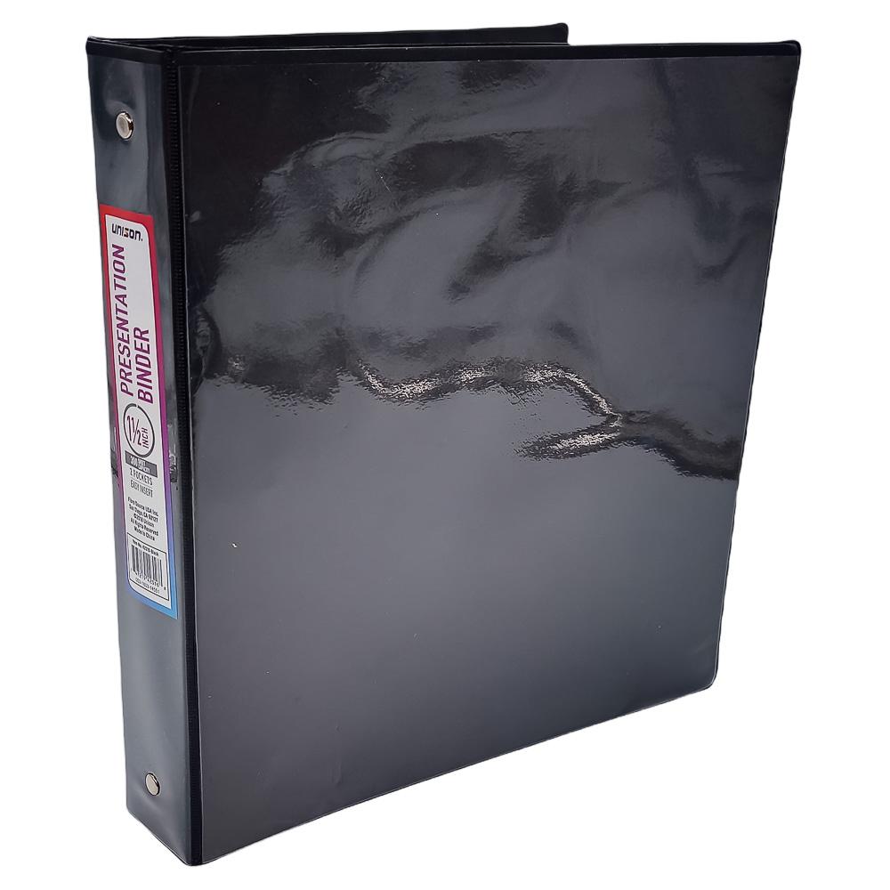 Carpeta Unison Con Aros de 1.5" Negro