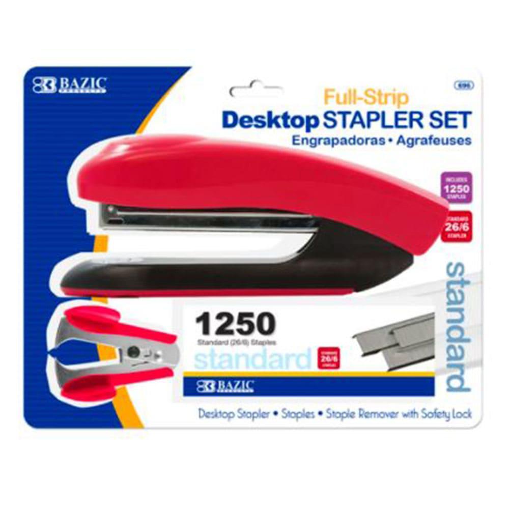 Set de Engrapadora de Escritorio Bazic 3 Piezas - Surtido