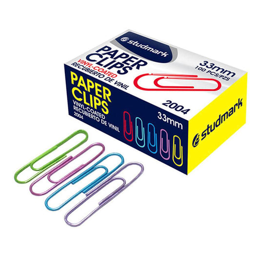 Clip de Colores Studmark 33 mm 100 Piezas